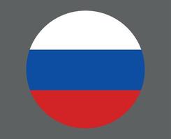 russie drapeau national europe emblème icône illustration vectorielle élément de conception abstraite vecteur