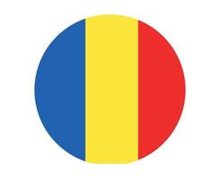 drapeau roumanie europe nationale emblème icône illustration vectorielle élément de conception abstraite vecteur