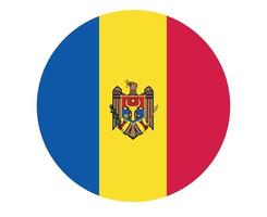 moldavie drapeau national europe emblème icône illustration vectorielle élément de conception abstraite vecteur