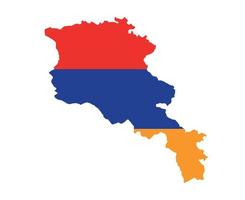 drapeau arménie europe nationale emblème carte icône illustration vectorielle élément de conception abstraite vecteur
