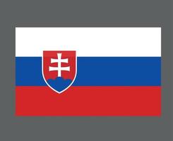 slovaquie drapeau national europe emblème symbole icône illustration vectorielle élément de conception abstraite vecteur