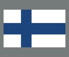 Finlande drapeau national europe emblème symbole icône illustration vectorielle élément de conception abstraite vecteur