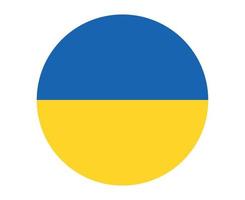 drapeau ukraine europe nationale emblème icône illustration vectorielle élément de conception abstraite vecteur