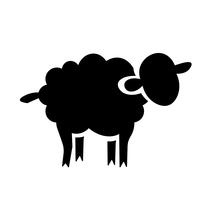 Moutons icône vecteur