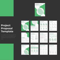 modèle de brochure de proposition de projet professionnel et moderne vecteur