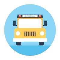 concepts de bus scolaire vecteur