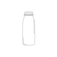 16 onces. grande bouteille de lait en verre d'une pinte, 48 mm vecteur