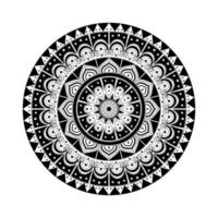 mandala. ornement rond ethnique. ornement rond d'art vectoriel. mandala ethnique. peut être utilisé pour le livre de coloriage. art vectoriel