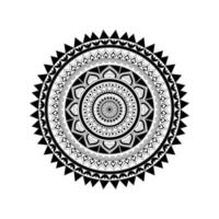 mandalas pour livre de coloriage.vector mandala noir et blanc, motif de cercle de mandala isolé sur blanc, ornements ronds décoratifs.vecteur oriental, vecteur d'illustration de mandala.