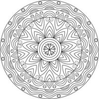 mandala floral, forme de fleur inhabituelle. illustration vectorielle orientale vecteur
