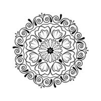 mandala de fleurs. éléments décoratifs vintage. motif oriental, illustration vectorielle vecteur