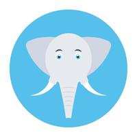 concepts d'éléphant à la mode vecteur