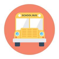 concepts de bus scolaire vecteur