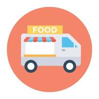 concept de food truck vecteur