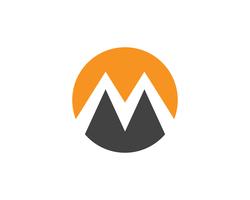 Icône M Logo Business Template Vector