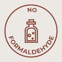 aucune icône de vecteur de formaldéhyde