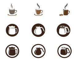 Tasse à café Logo Template vector icon design