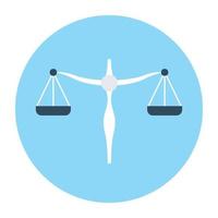 concepts d'échelle de justice vecteur