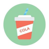 concepts de cola à la mode vecteur