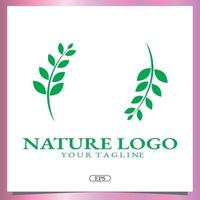 nature logo premium modèle élégant vecteur eps 10