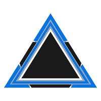 emblème de triangle de forme géométrique vecteur