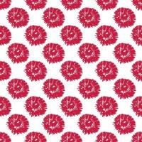 fond floral transparent rouge. motif à fleurs rouges. illustration vectorielle florale vecteur