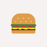 conception d'illustration de hamburgers vecteur