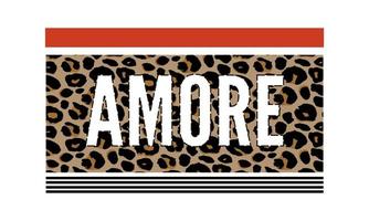 slogan amore expression graphique vecteur impression mode lettrage calligraphie