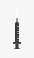 icône de vecteur d'injection isolé sur fond blanc