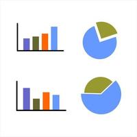 mémo graphique en illustration de rapport financier ou scientifique et vecteur de logo