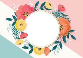 Design de fond floral Vector