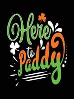 st. patrick's day typographie lettrage coloré design de t-shirt vecteur