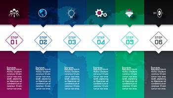 Barres colorées avec infographie icône affaires. vecteur