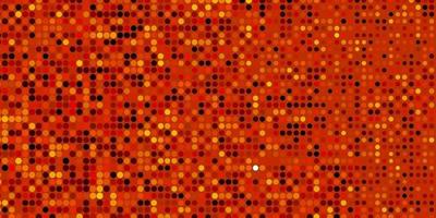 texture de vecteur rouge et jaune clair avec des cercles.