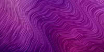 toile de fond de vecteur violet clair, rose avec des courbes.