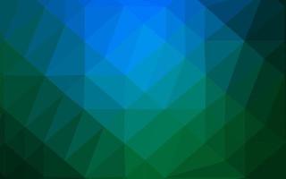 motif triangulaire brillant de vecteur bleu foncé, vert.