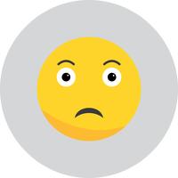 Icône Emoji triste de vecteur