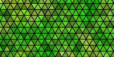 modèle vectoriel vert clair, jaune avec cristaux, triangles.