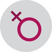 Icône de signe féminin de vecteur