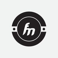 vecteur de logo fm lettre monogramme unique