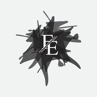 alphabet lettres monogramme icône logo fe,ef,e et f vecteur