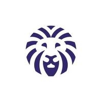 modèle de conception de logo tête de lion vecteur