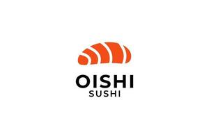modèle de vecteur de conception de logo de sushi