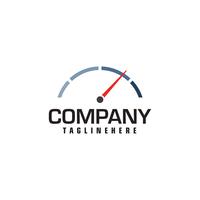 compteur de vitesse. symbole abstrait du logo de vitesse vecteur