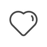 une icône de coeur saint valentin vecteur