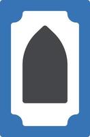 illustration vectorielle de prière sur un arrière-plan. symboles de qualité supérieure. icône vectorielle de glyphes pour le concept ou la conception graphique. vecteur