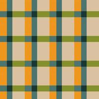 motif à carreaux tartan en orange, marron, beige, vert, bleu graphique à carreaux sans couture pour écharpe, chemise en flanelle, couverture, jeté, housse de couette, autre design de tissu de mode printemps été automne moderne. vecteur