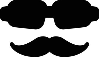 illustration vectorielle de moustache sur un fond. symboles de qualité supérieure. icônes vectorielles pour le concept ou la conception graphique. vecteur