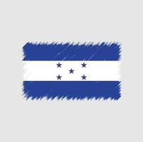 coup de pinceau du drapeau du honduras vecteur