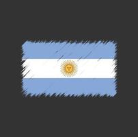 coup de pinceau du drapeau argentin vecteur